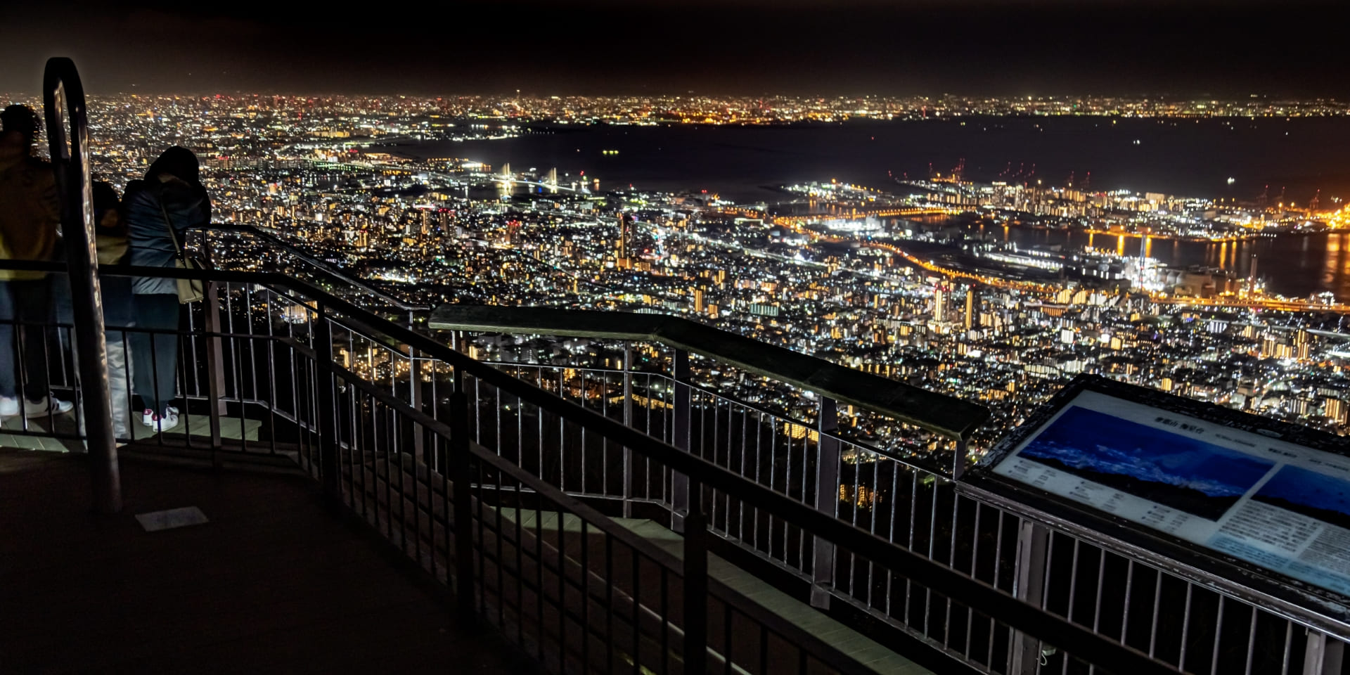 摩耶山 掬星台從日本三大夜景觀賞到的價值1000萬美元的夜景摩耶山掬星台