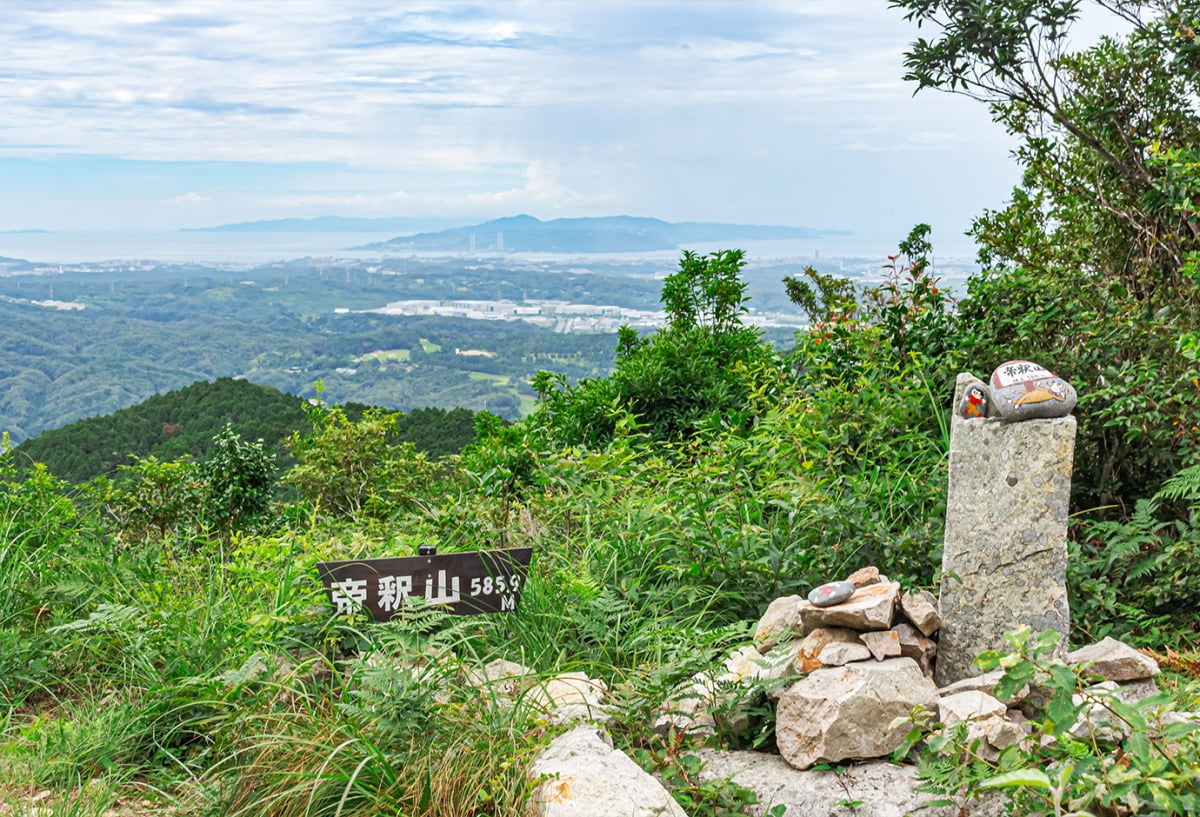 帝釋山頂上