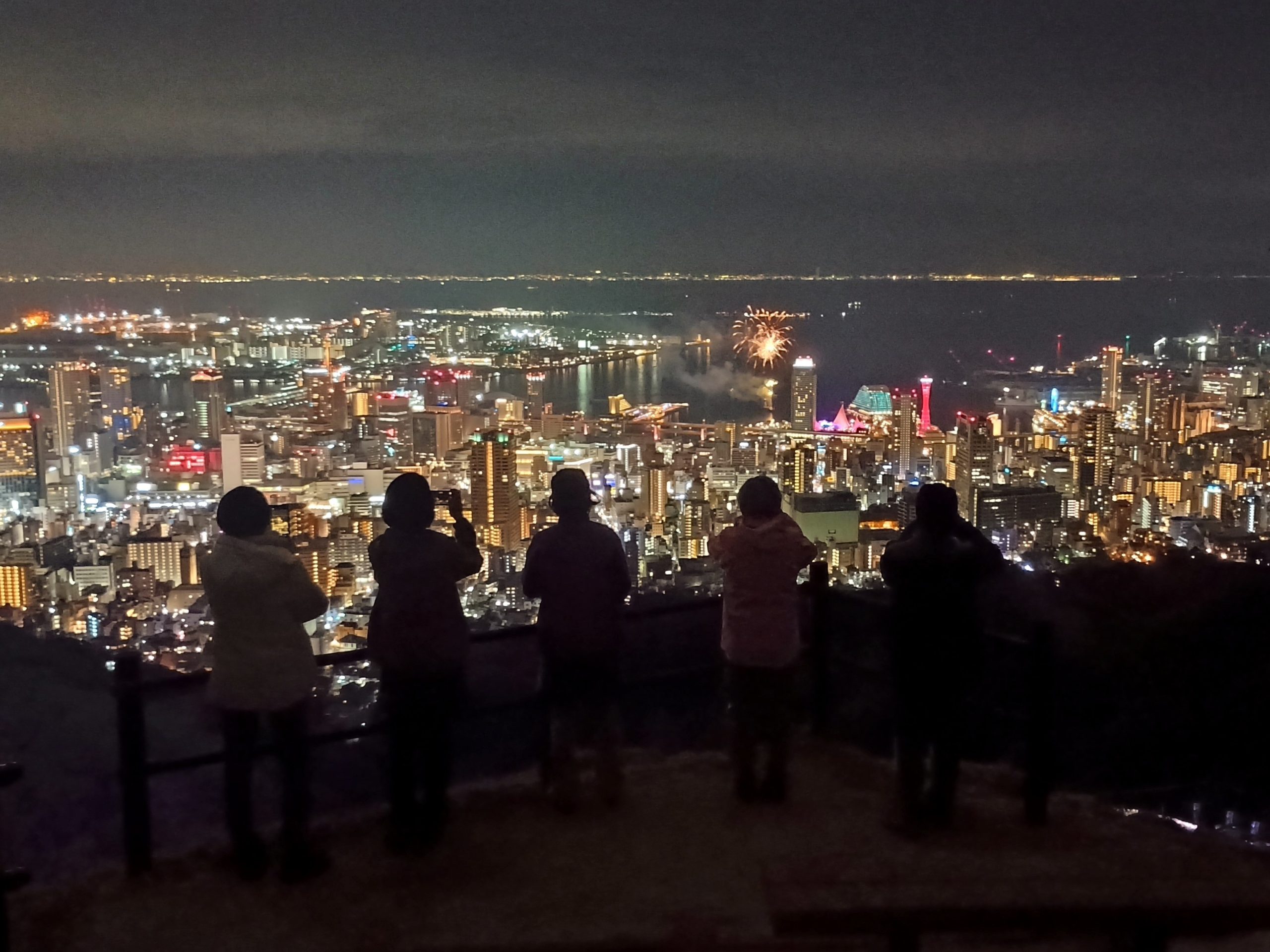 初めての神戸ハイキング～ナイトハイク＆花火 in 市章山